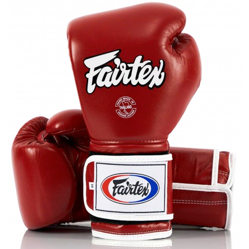 Перчатки боксерские Fairtex (BGV-9 Mexican Style Red/white pipping)